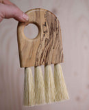 Keyhole Crumb Brush in Spalted Beech