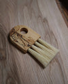 Keyhole Crumb Brush in Spalted Beech