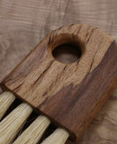 Brown Oak Keyhole Crumb Brush