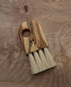 Keyhole Crumb Brush in Spalted Beech