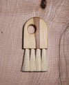 Spalted Beech Keyhole Crumb Brush