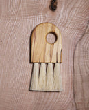 Spalted Beech Keyhole Crumb Brush