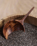 Teardrop Scoop in Brown Oak